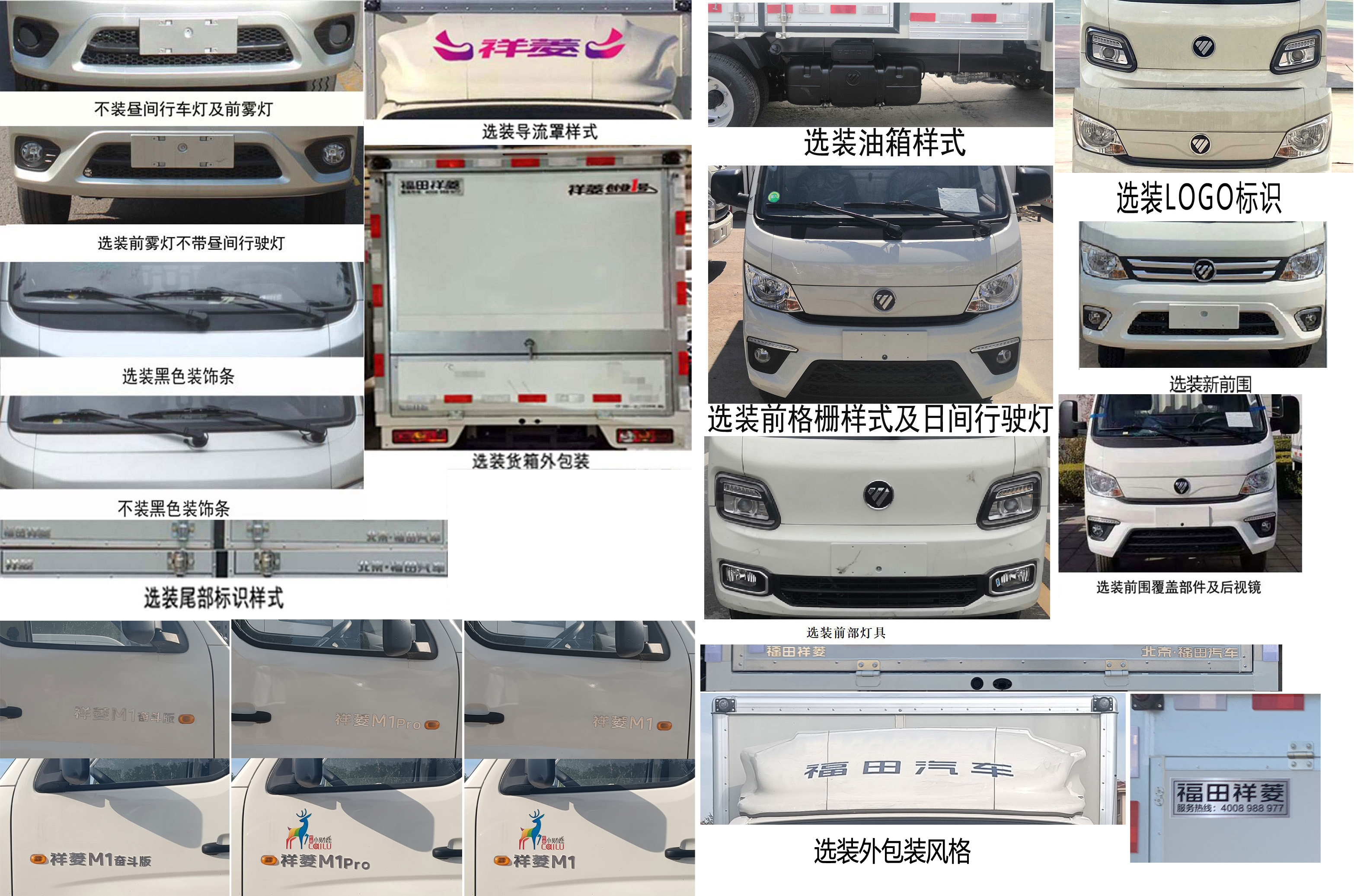 福田牌BJ5031XYK3JV4-62翼開啟廂式車公告圖片