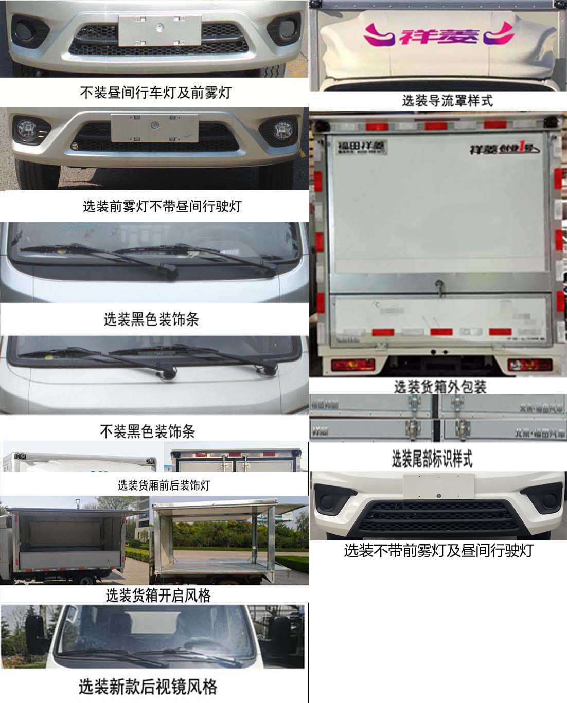 福田牌BJ5032XYK5PV5-11翼開啟廂式車公告圖片