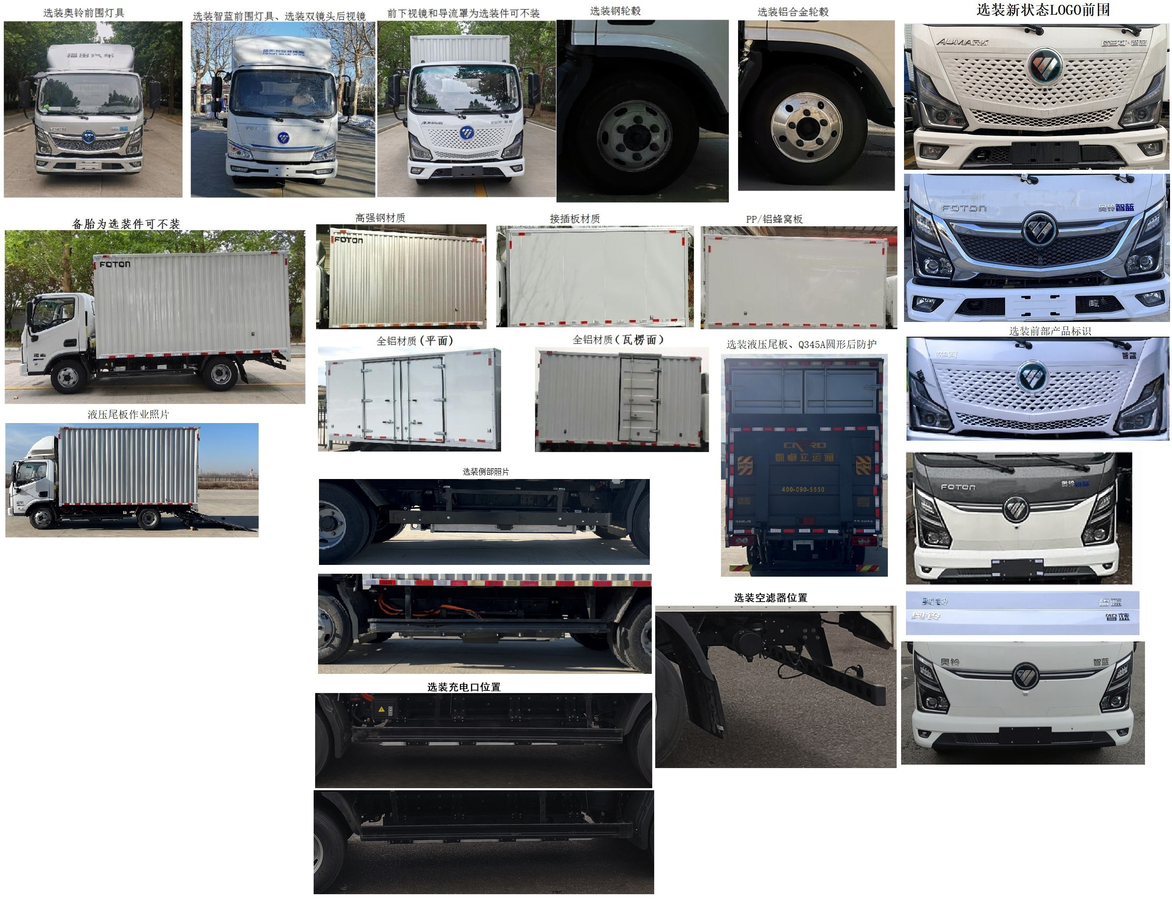 福田牌BJ5045XXYEV1B換電式純電動(dòng)廂式運(yùn)輸車公告圖片