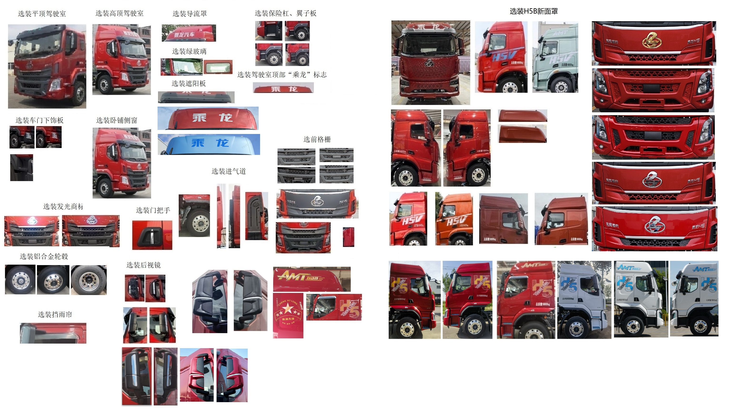 乘龍牌LZ5180ZKXH5AM1車廂可卸式汽車公告圖片