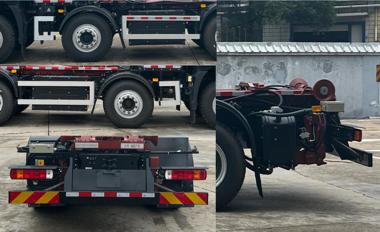 福田牌BJ5312ZXXEV-H1純電動車廂可卸式垃圾車公告圖片