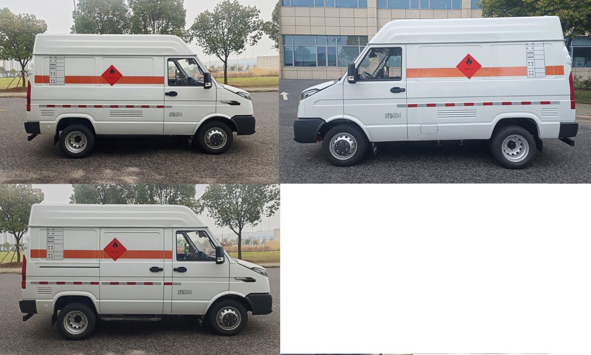 依維柯牌NJ5046XRQCA易燃?xì)怏w廂式運(yùn)輸車(chē)公告圖片