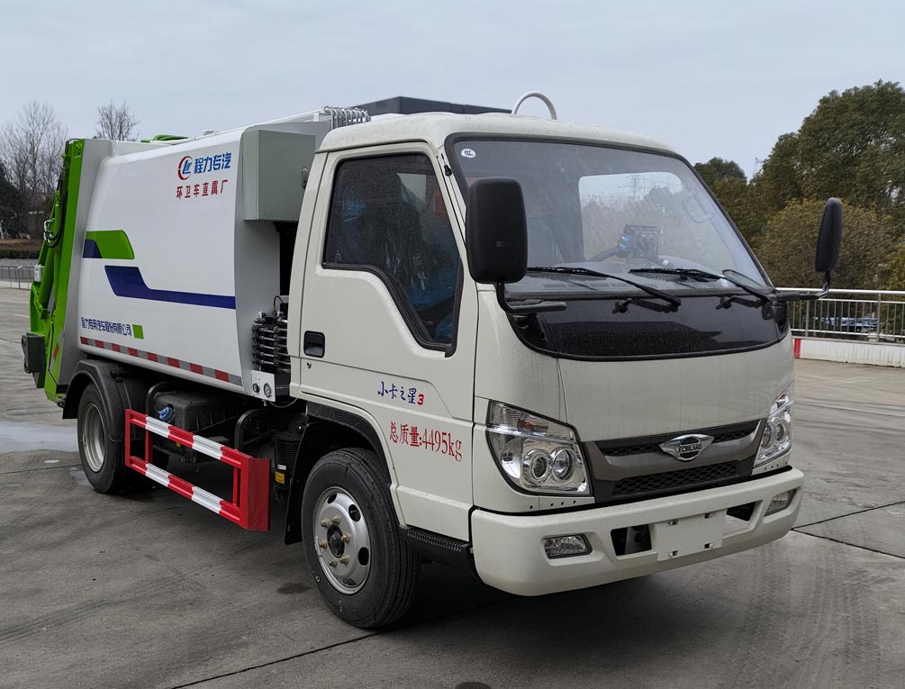 程力威牌CLW5040ZYSBZW壓縮式垃圾車公告圖片