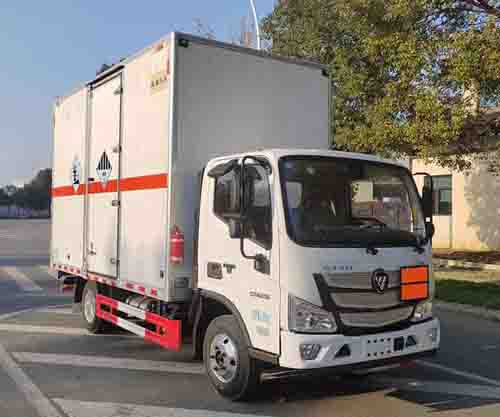 百捷牌QYY5043XZWBJ6雜項危險物品廂式運輸車公告圖片