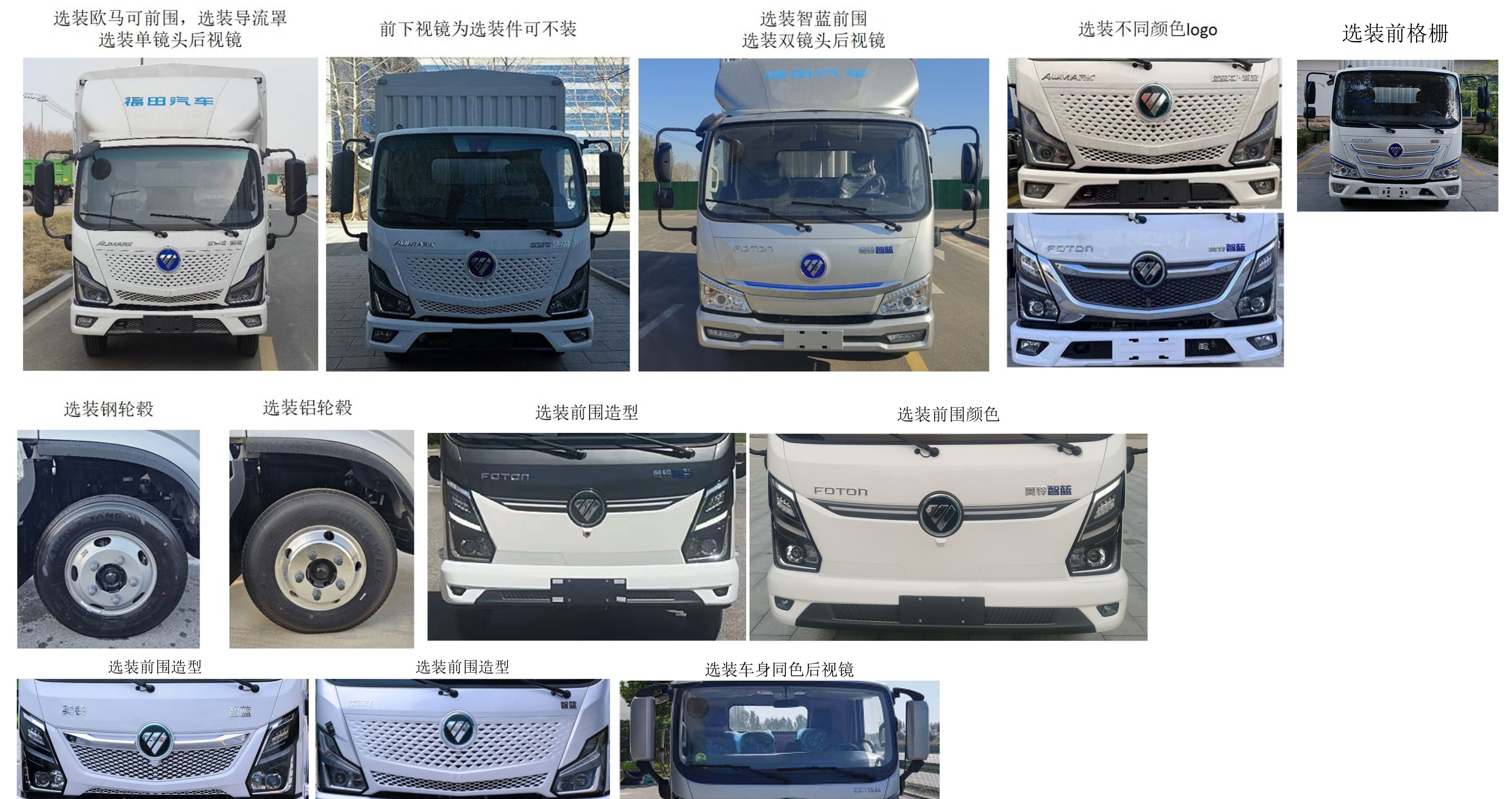 福田牌BJ5040CCYEVZ2純電動(dòng)倉(cāng)柵式運(yùn)輸車(chē)公告圖片