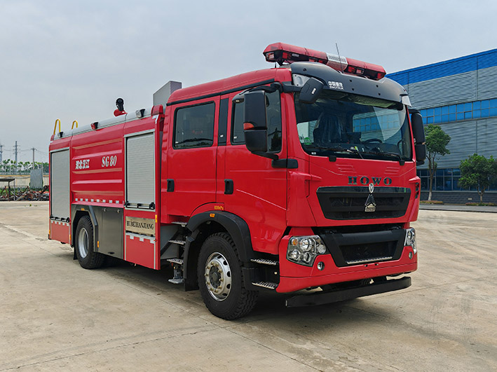 漢江牌HXF5190GXFSG80水罐消防車