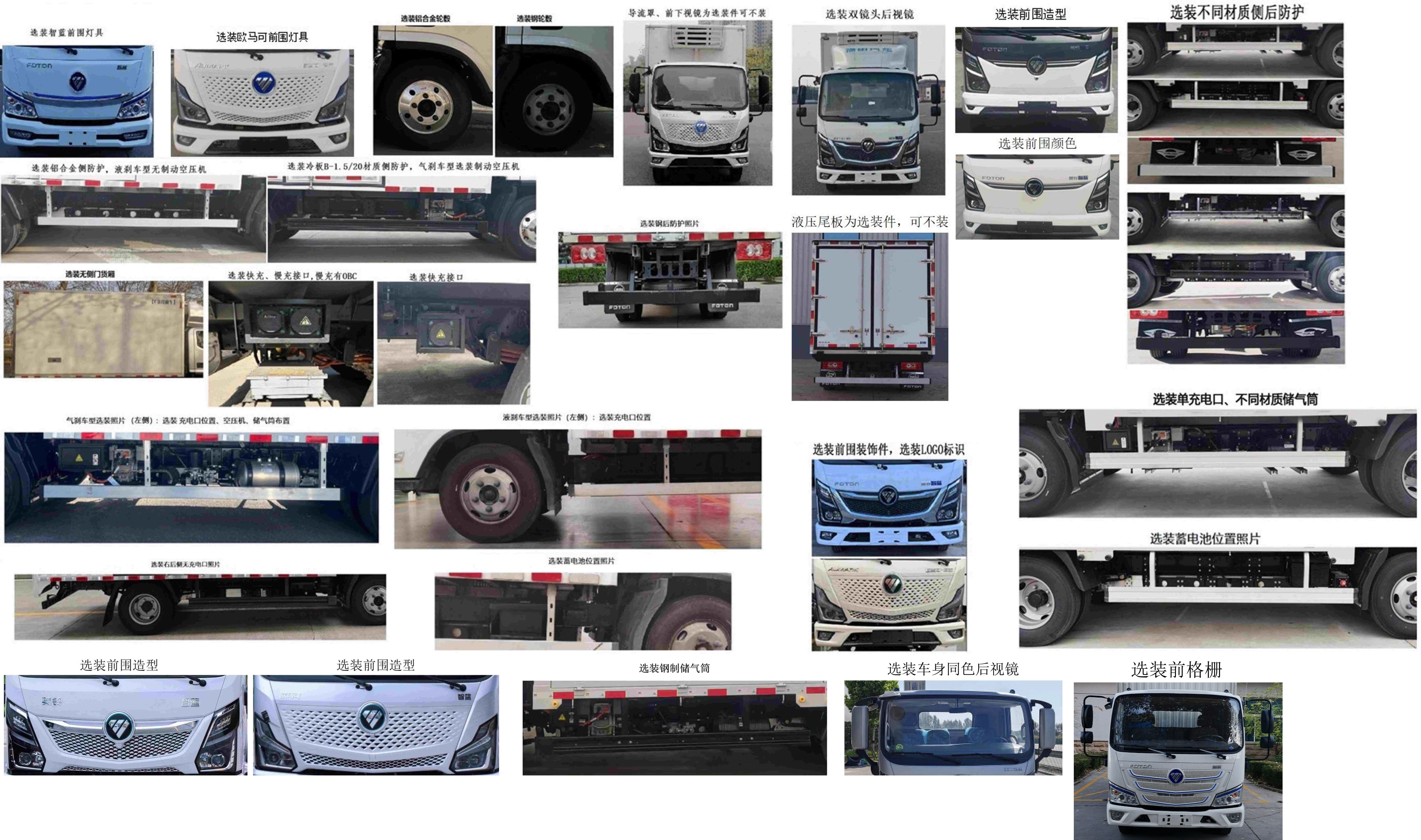 福田牌BJ5040XLCEVZ2純電動(dòng)冷藏車公告圖片