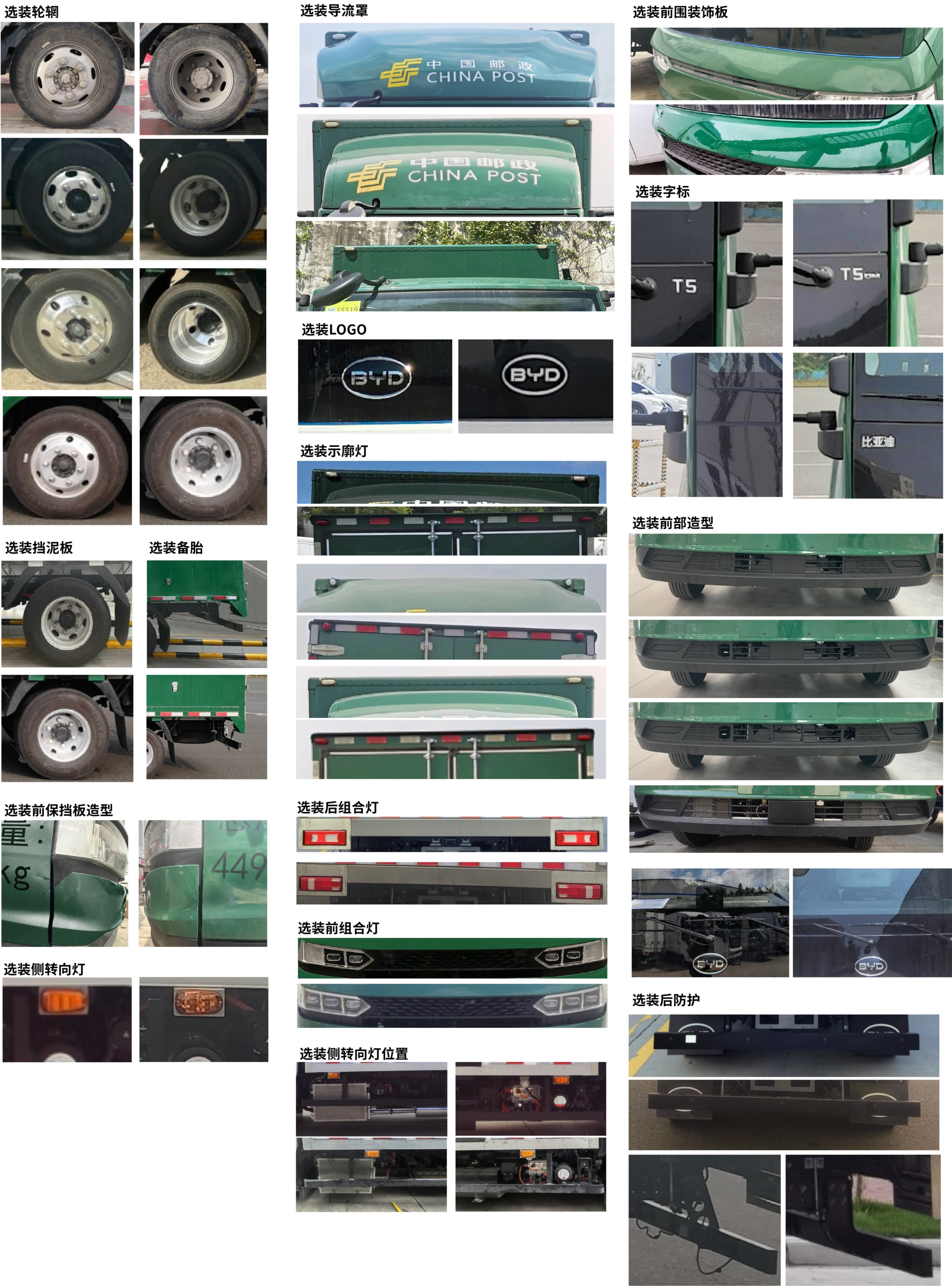 比亞迪牌BYD5040XYZHEV41插電式增程混合動力郵政車公告圖片