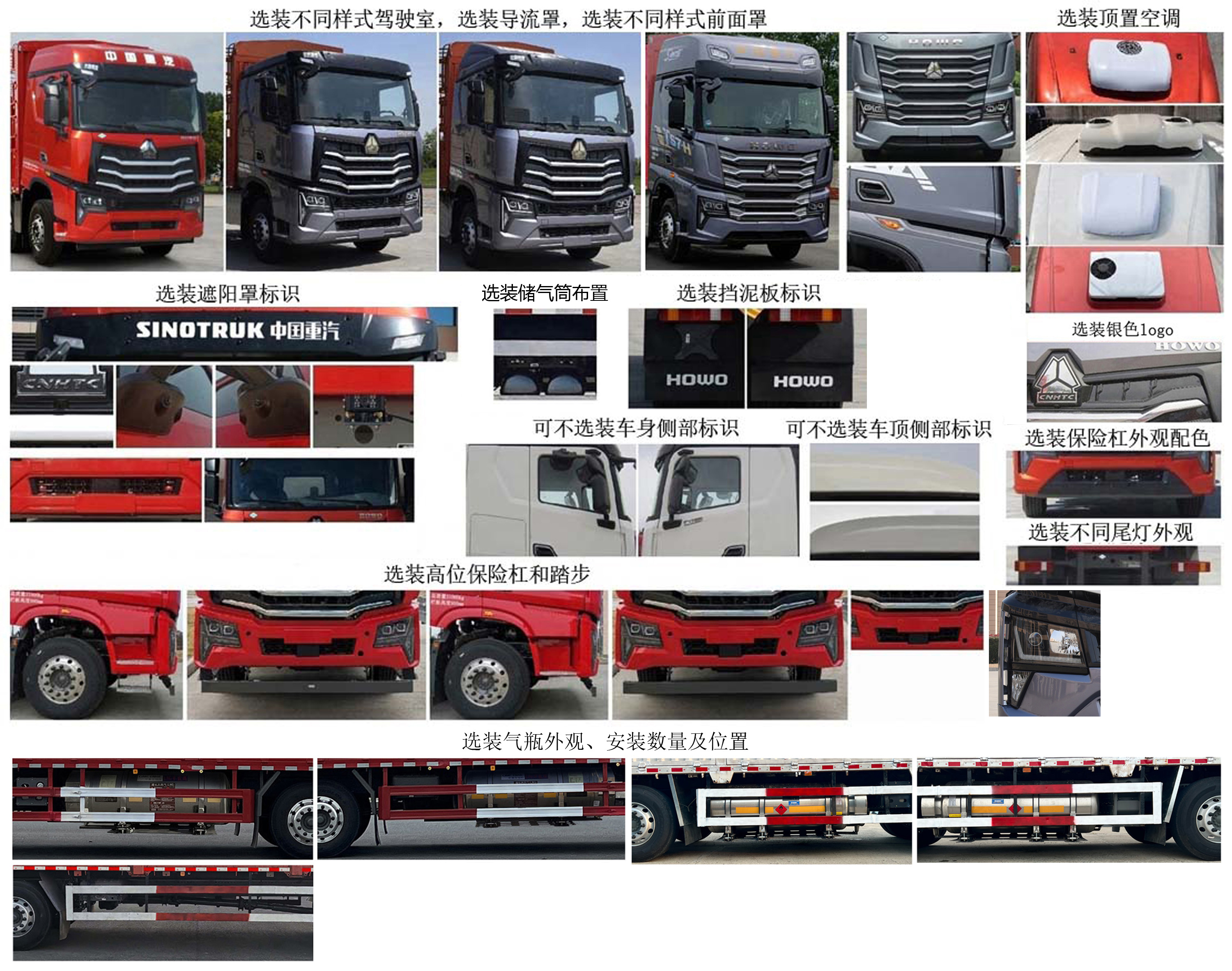 豪沃牌ZZ5317CCYV466KF1L倉柵式運(yùn)輸車公告圖片