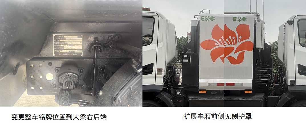 廣環(huán)牌GH5120ZYSCLBEV純電動壓縮式垃圾車公告圖片