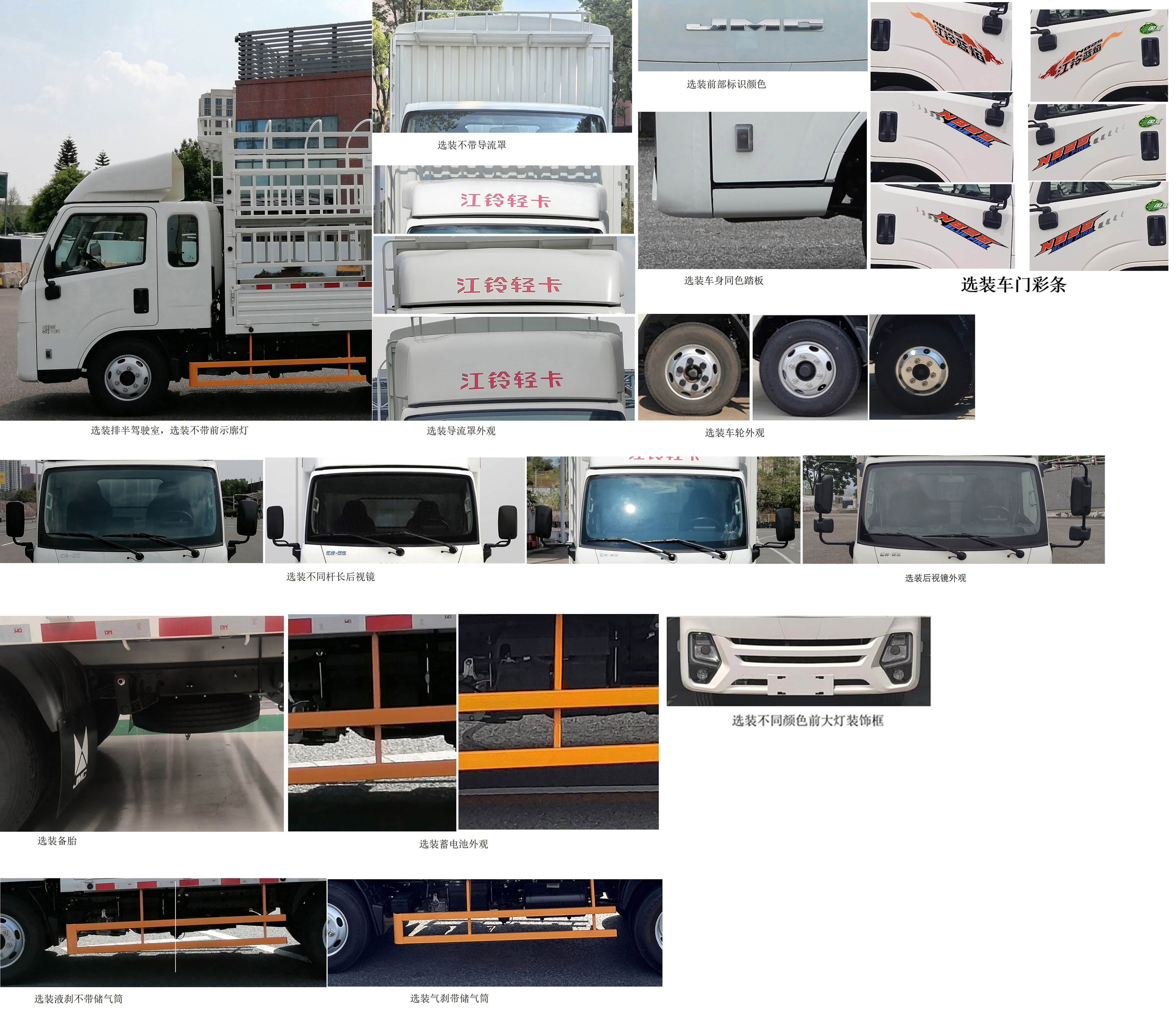 江鈴牌JX5041CCYTCM26倉柵式運輸車公告圖片