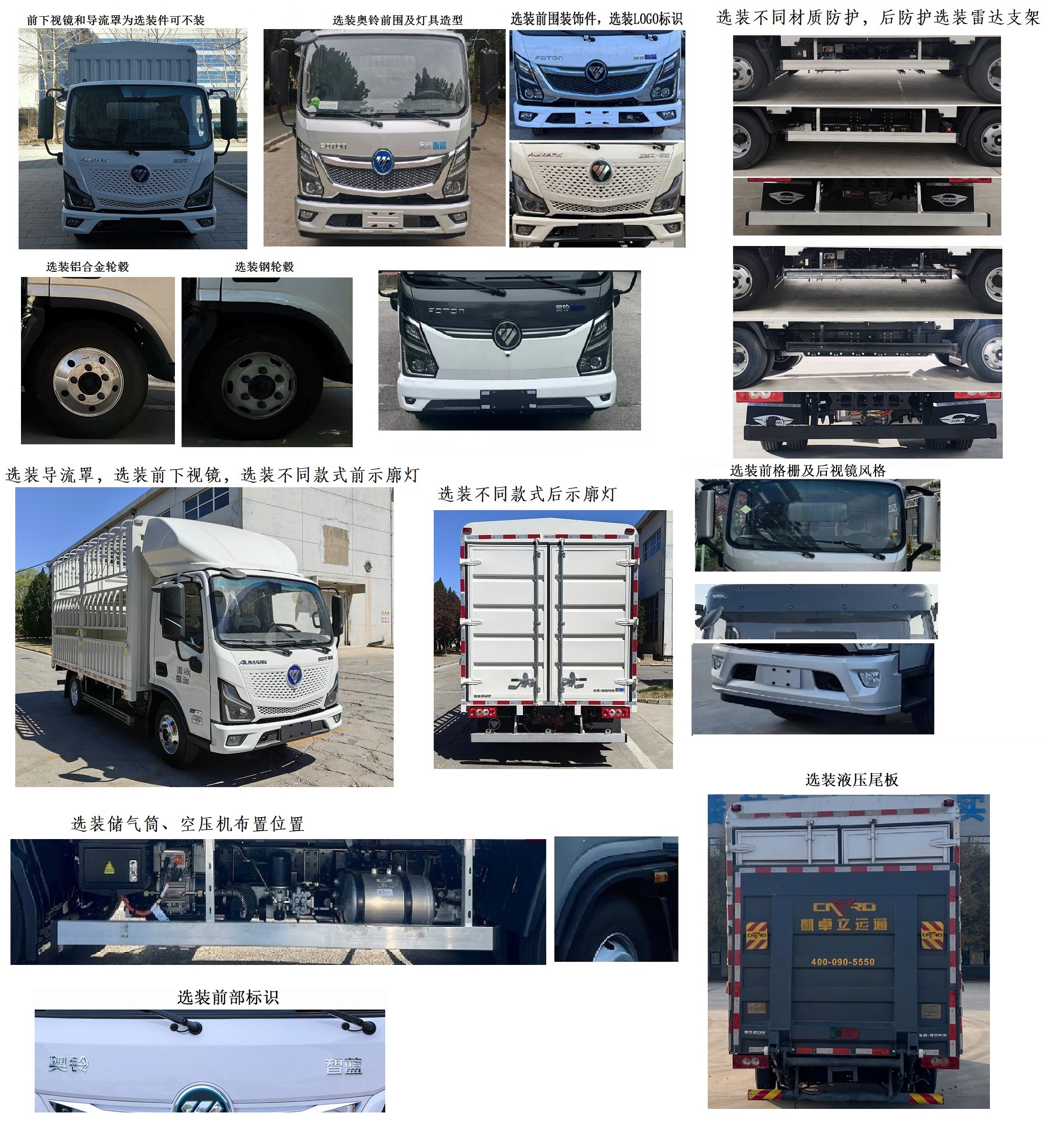 福田牌BJ5048CCYEV1純電動倉柵式運輸車公告圖片