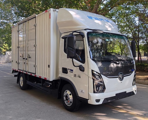 福田牌BJ5045XXYEV1U純電動(dòng)廂式運(yùn)輸車公告圖片