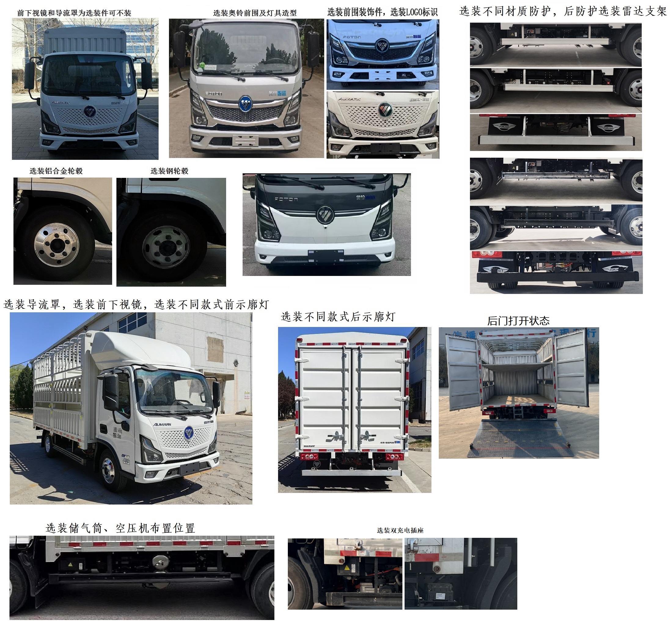 福田牌BJ5048CCYEVP純電動倉柵式運輸車公告圖片