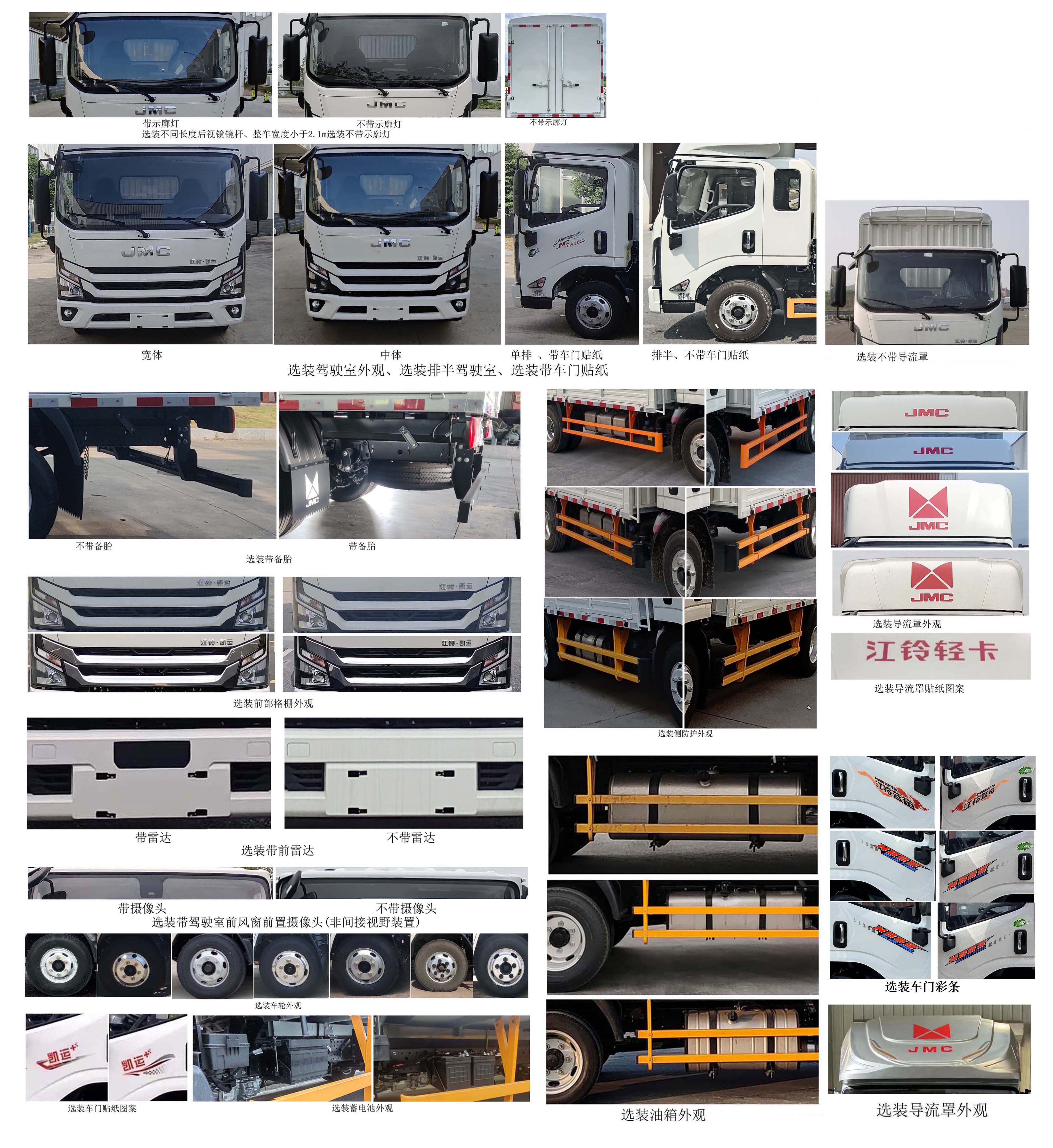 江鈴牌JX5049CCYT0C26倉柵式運輸車公告圖片