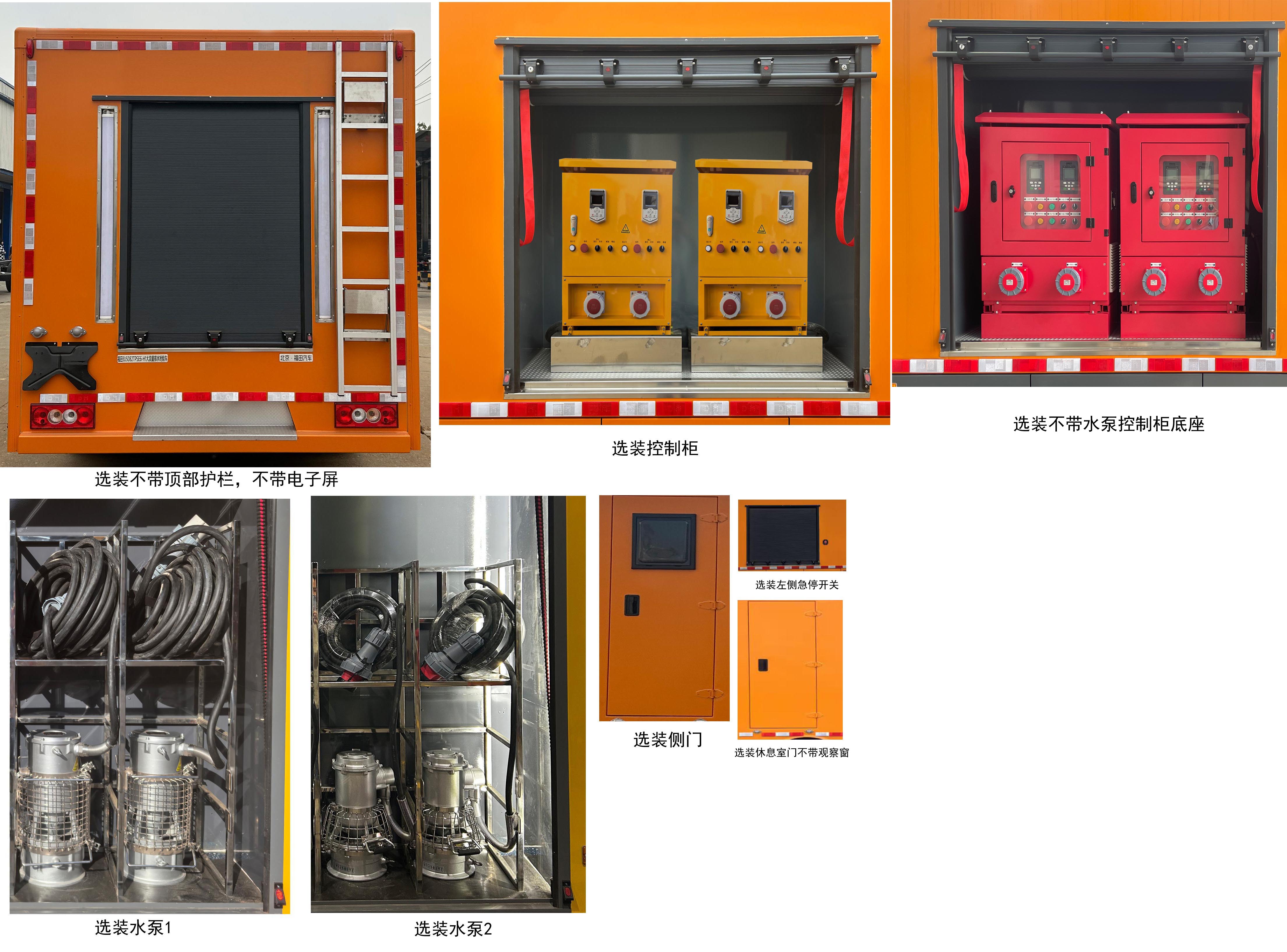 福田牌BJ5092TPSE6-H1大流量排水搶險(xiǎn)車公告圖片