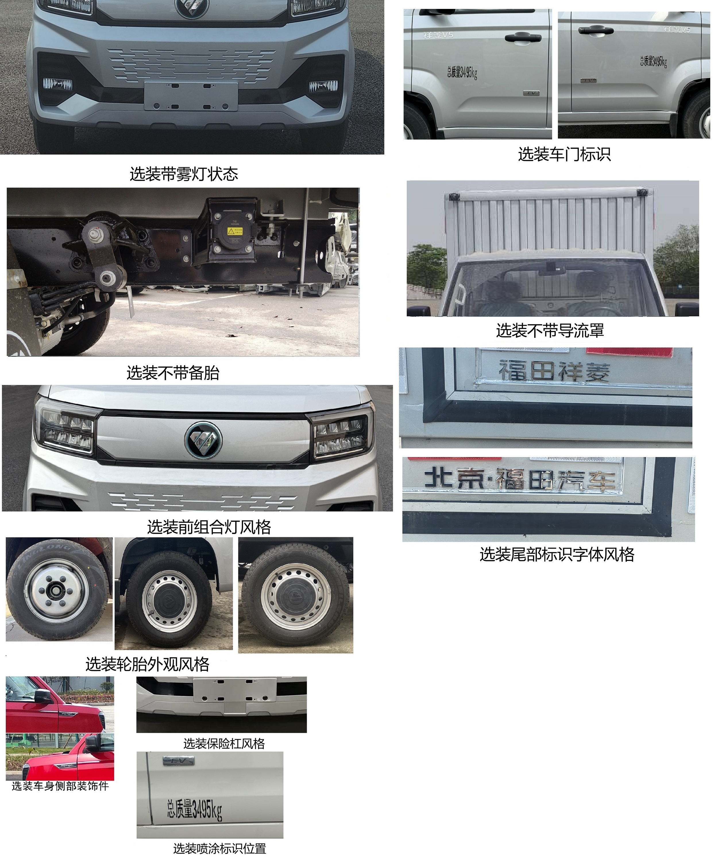 福田牌BJ5030XXYEV85純電動廂式貨車公告圖片