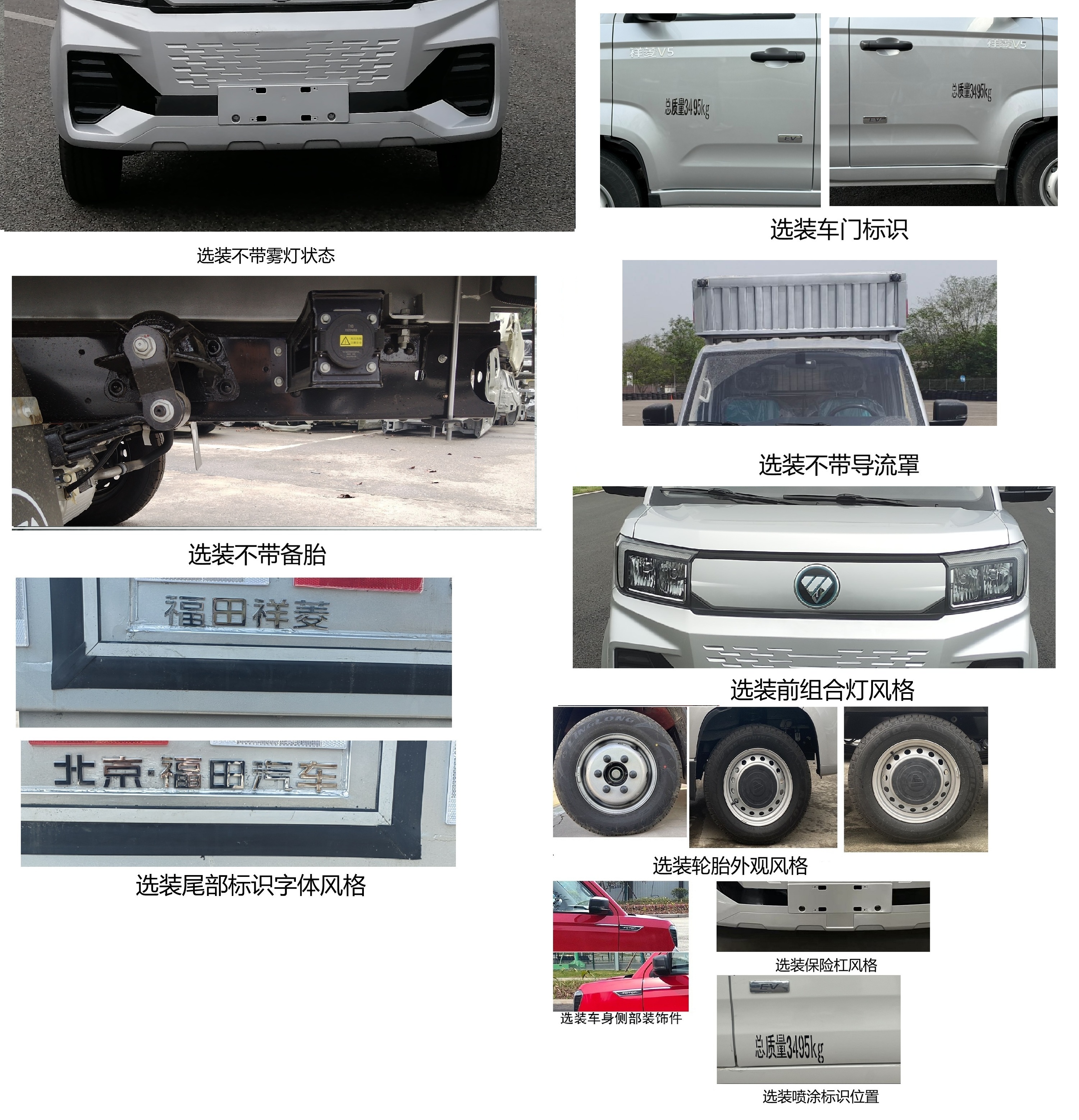 福田牌BJ5030XXYEV86純電動(dòng)廂式貨車公告圖片
