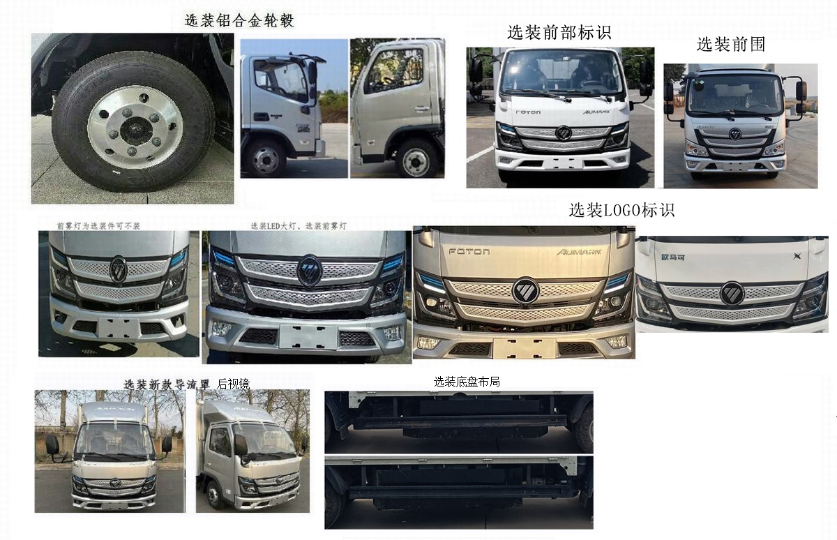 福田牌BJ5044XYK-FM1翼開啟廂式貨車公告圖片