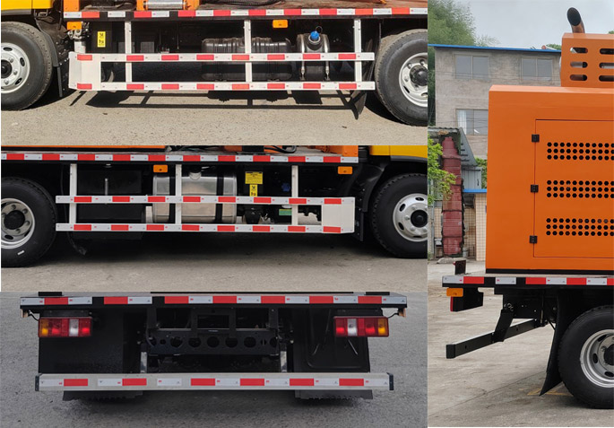 渝宏精工牌YHQ5080TQX160A護欄搶修車公告圖片