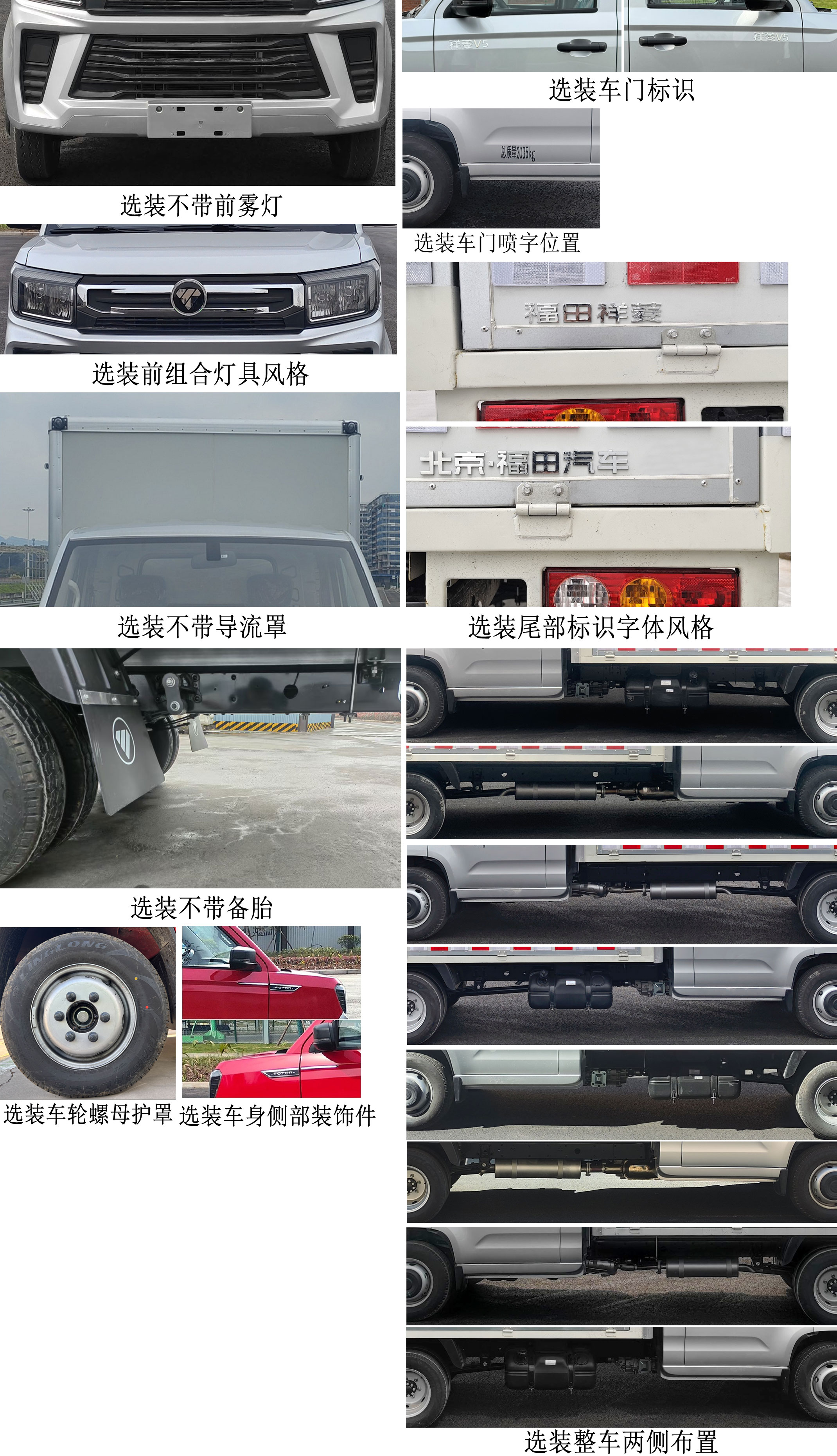 福田牌BJ5030XYK3JV7-88翼開(kāi)啟廂式貨車(chē)公告圖片