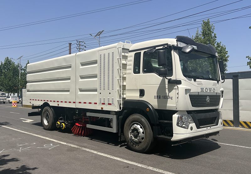 綠葉牌JYJ5187TXSBEV純電動(dòng)洗掃車公告圖片