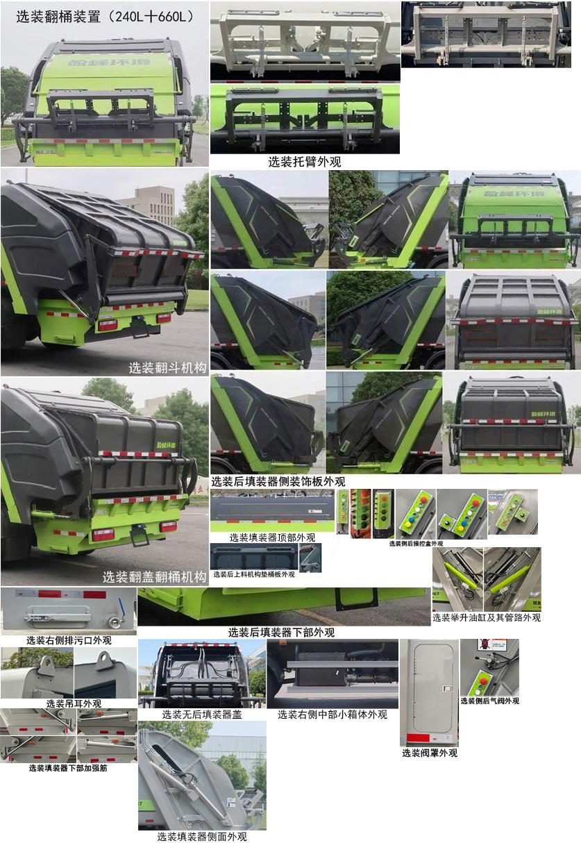中聯(lián)牌ZBH5121ZYSEQY6壓縮式垃圾車(chē)公告圖片