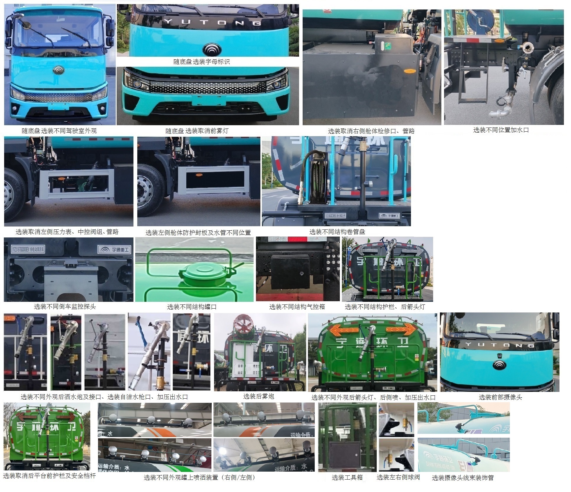 宇通牌YTZ5187GQXD3BEV純電動清洗車公告圖片