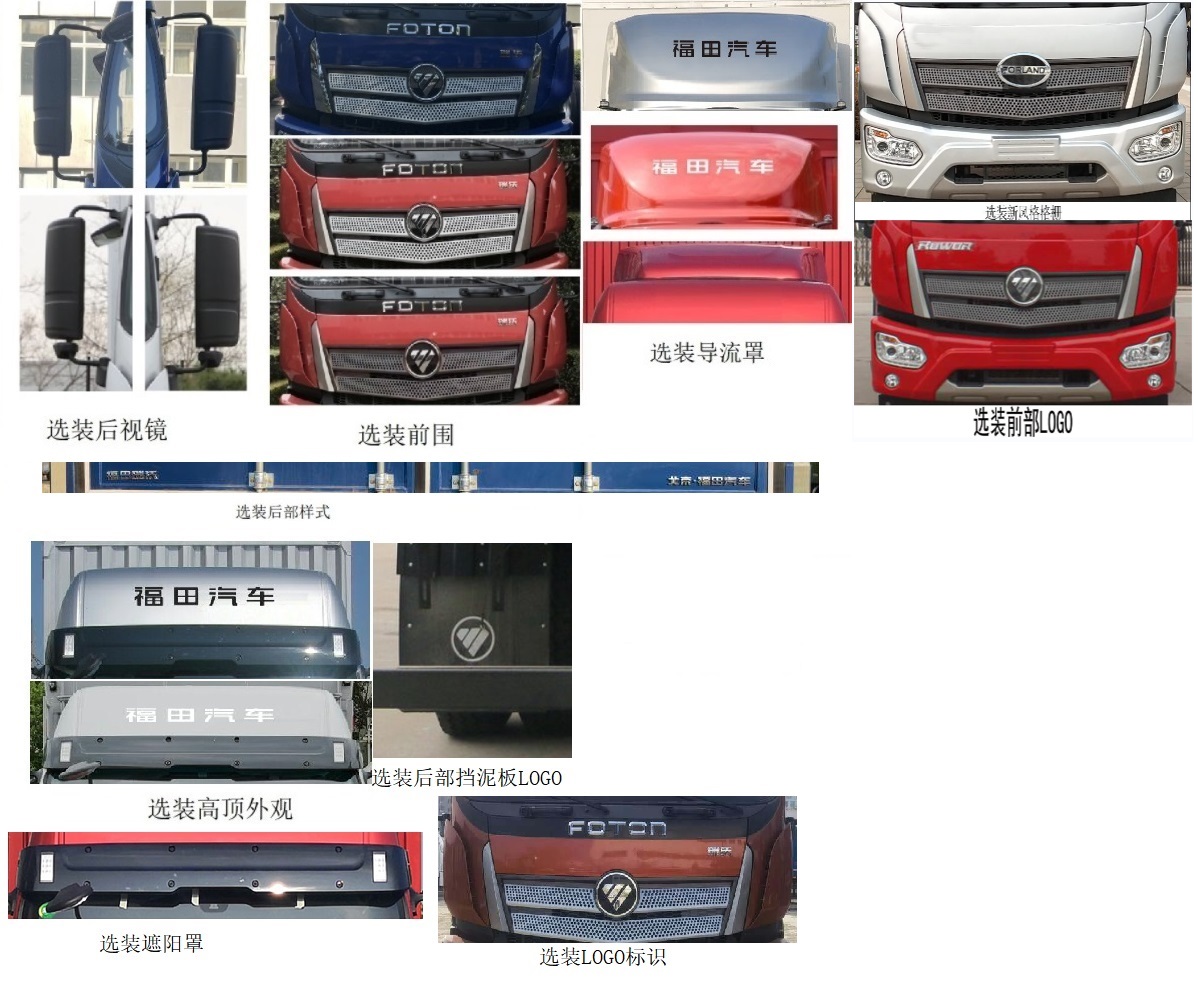 福田牌BJ5184XYKKPFN-01翼開啟廂式車公告圖片