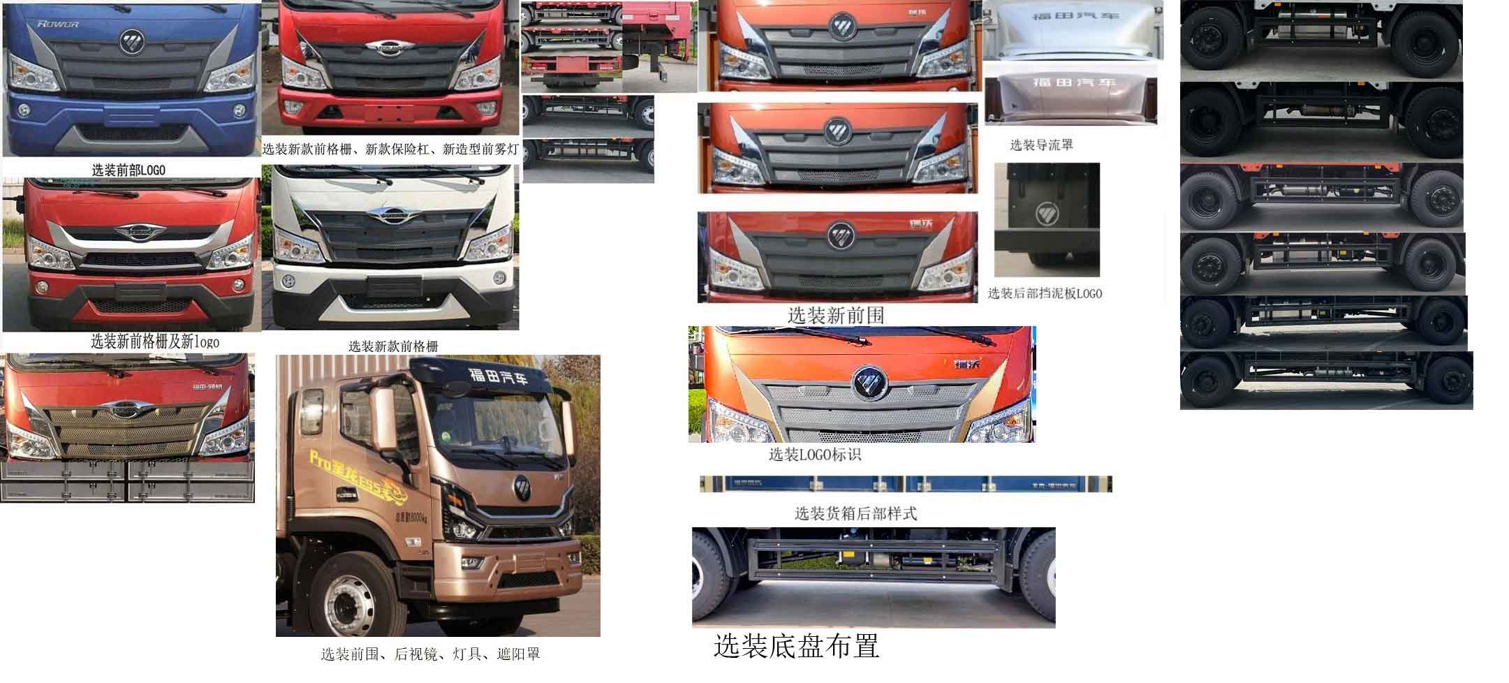 福田牌BJ5184CCYKPFG-02倉柵式運輸車公告圖片