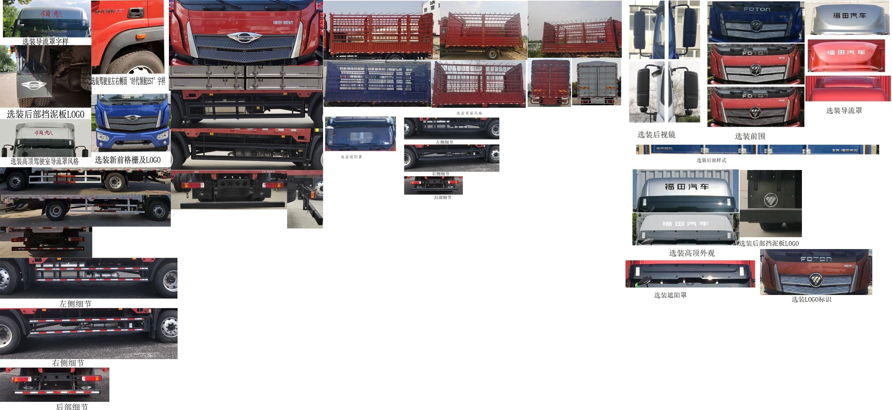 福田牌BJ5164CCYJPFN-02倉柵式運輸車公告圖片