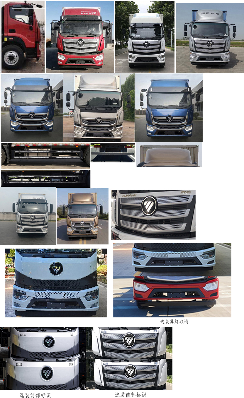 福田牌BJ5188XXYKPFN-AF1廂式運輸車公告圖片