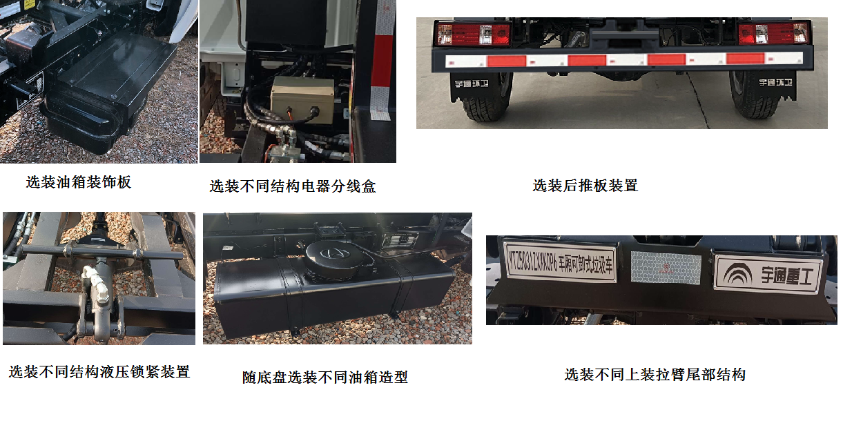宇通牌YTZ5031ZXXK0P6車廂可卸式垃圾車公告圖片