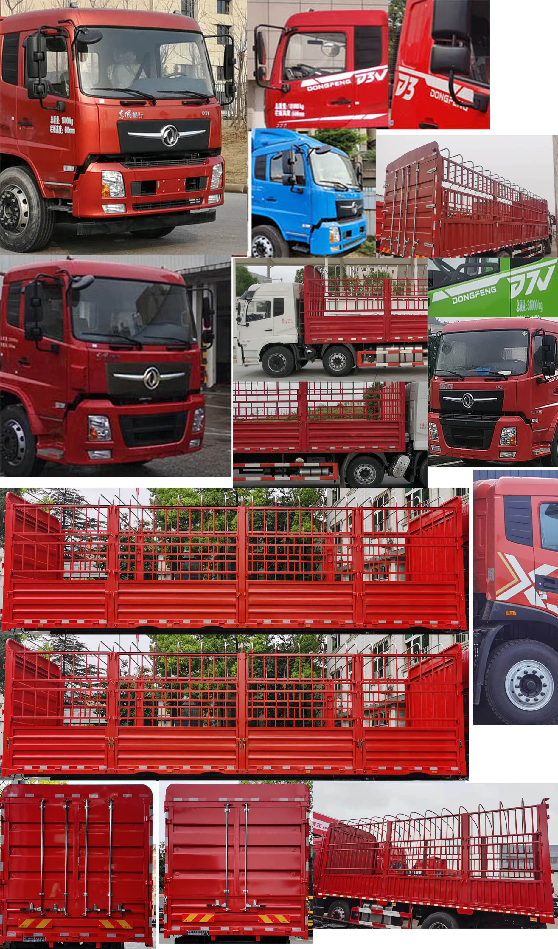 東風(fēng)牌DFV5313CCYGP6D倉柵式運(yùn)輸車公告圖片