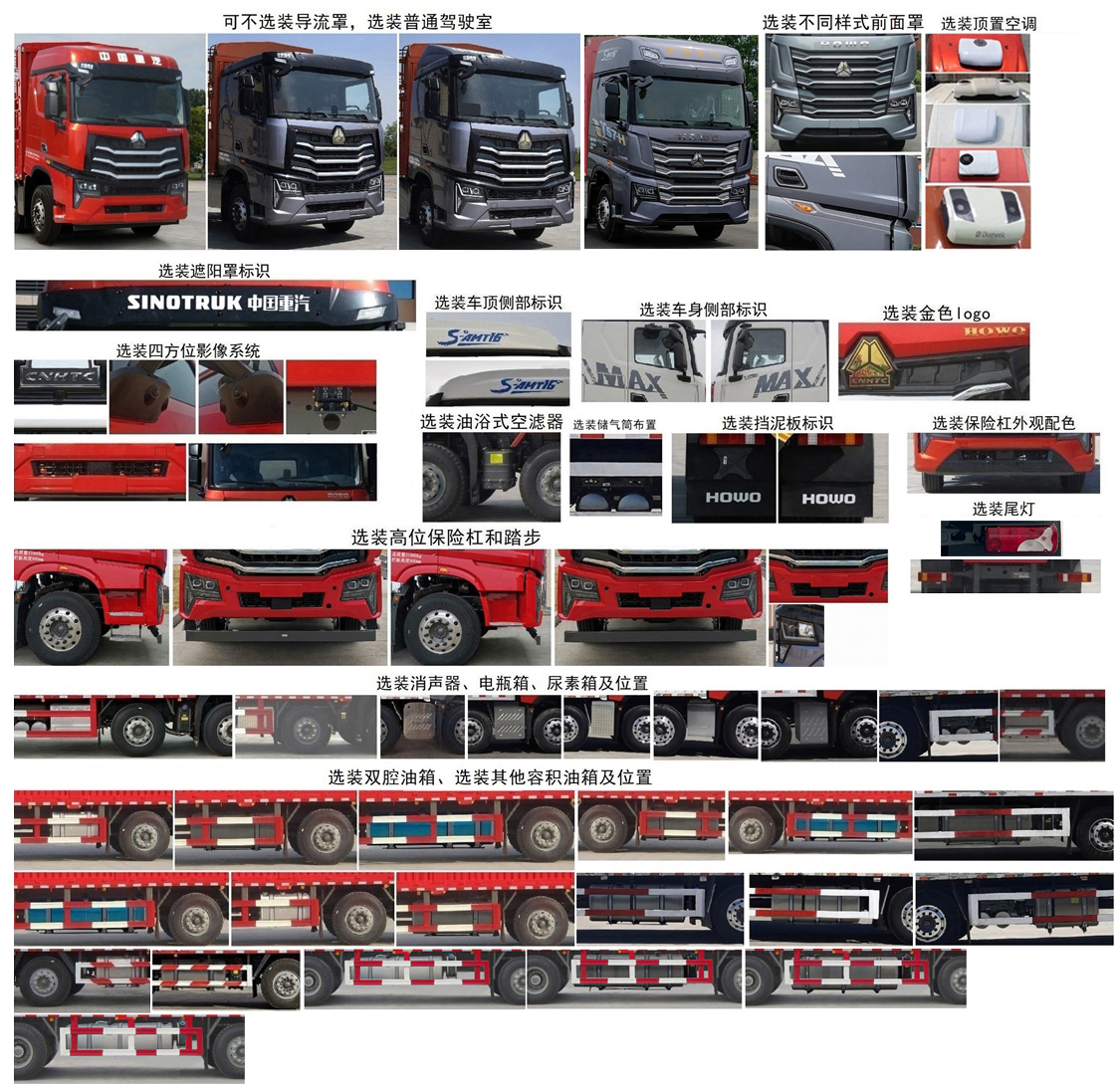 豪沃牌ZZ5317CCYV446KF1倉柵式運(yùn)輸車公告圖片