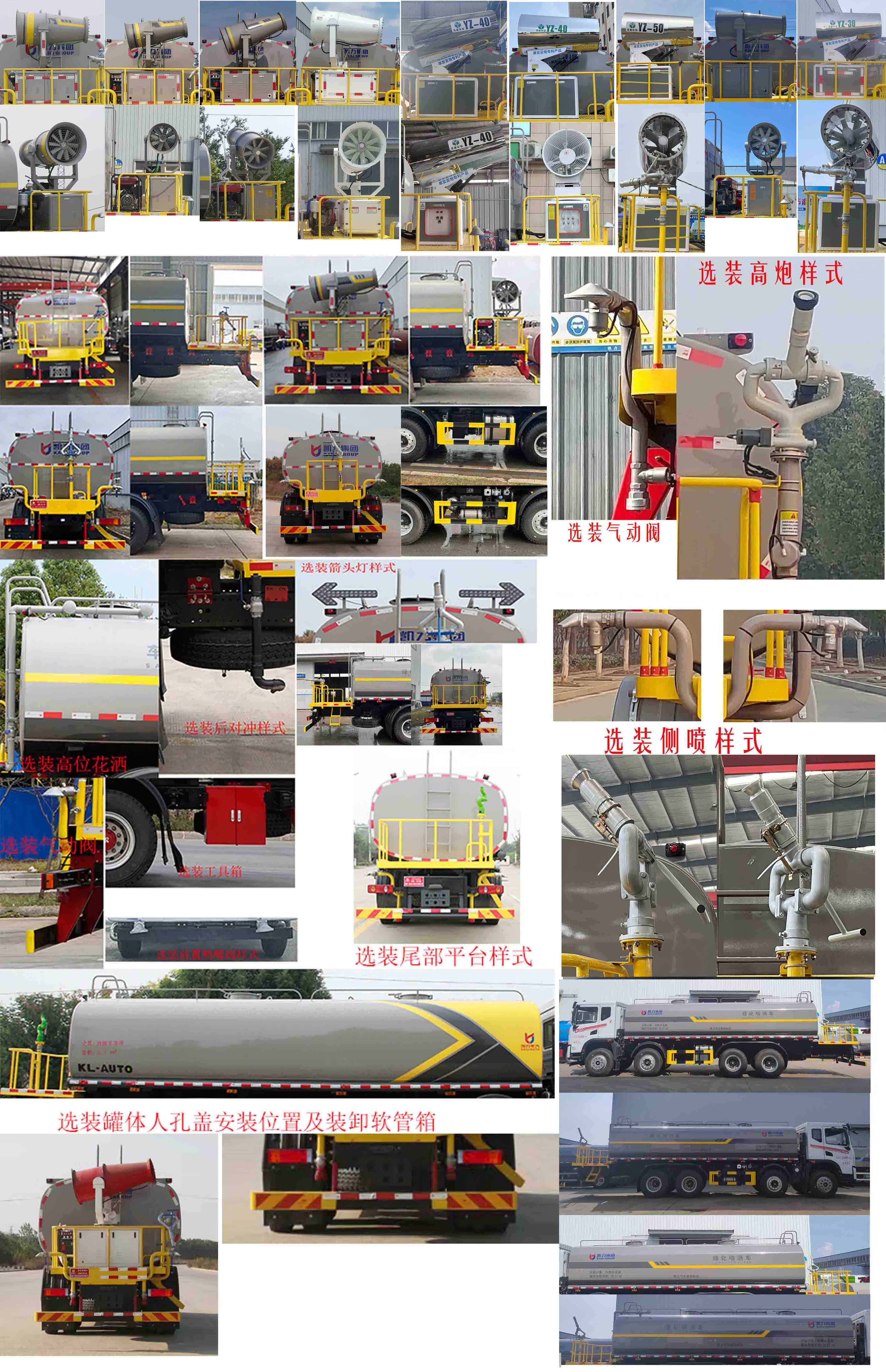 凱力風(fēng)牌KLF5310GPSE6綠化噴灑車公告圖片