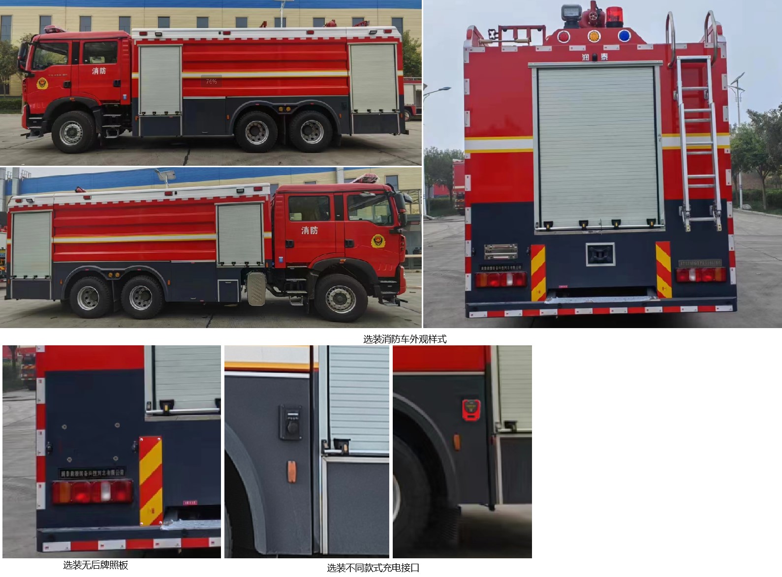 潤泰牌RT5340GXFSG180/H6水罐消防車公告圖片