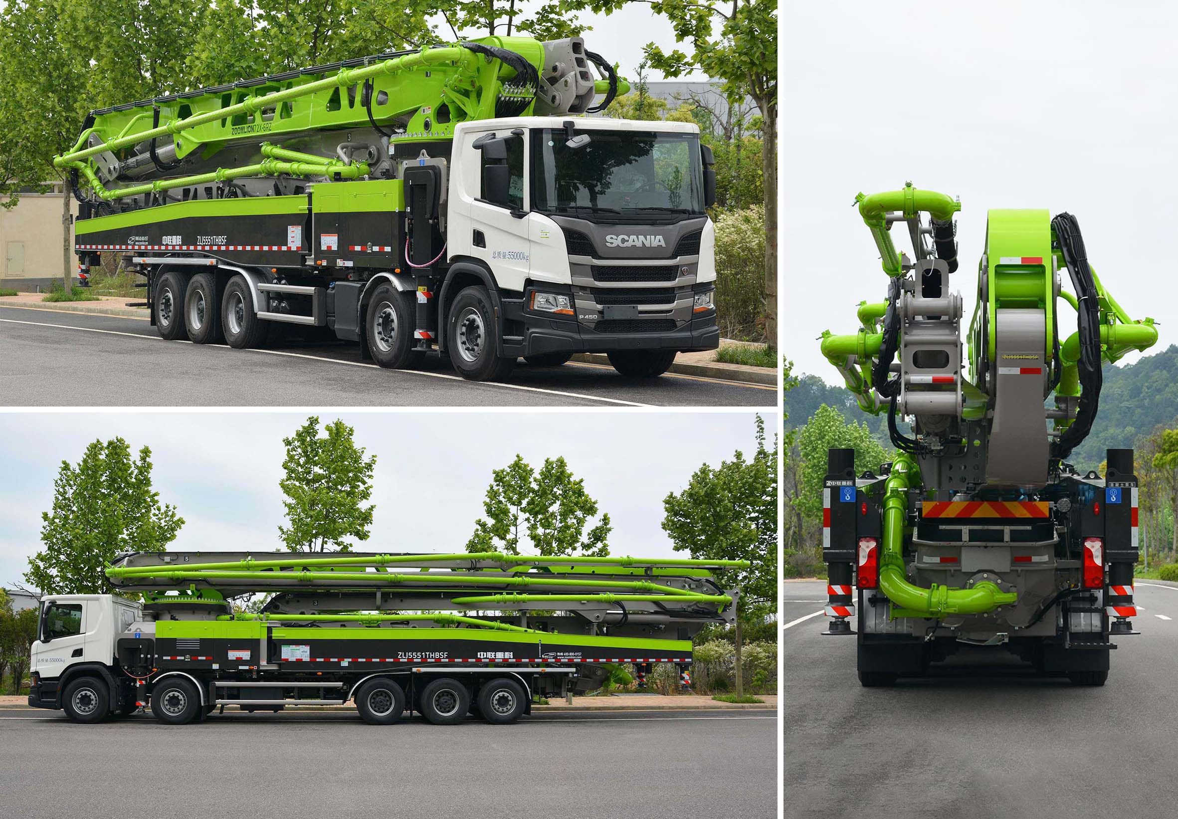 中聯(lián)牌ZLJ5551THBSF混凝土泵車公告圖片
