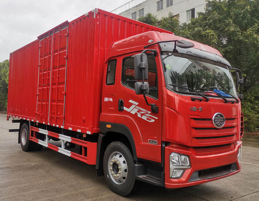 解放牌CA5180XXYP28K8L2E6A90廂式運輸車公告圖片