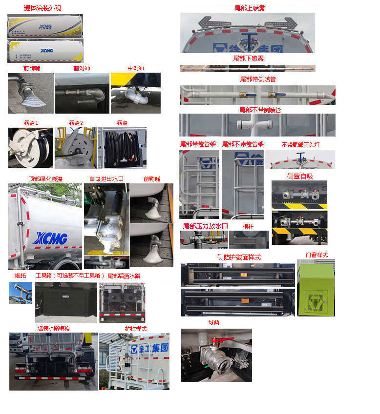 徐工牌DXA5080GPSDBEV純電動(dòng)綠化噴灑車公告圖片