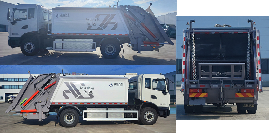啟敬牌QHV5180ZYSDFBEV純電動壓縮式垃圾車公告圖片