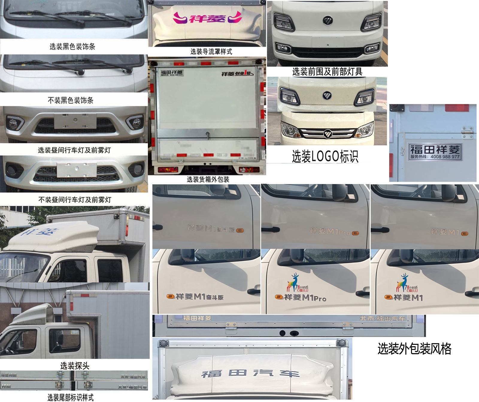 福田牌BJ5021XYK2AV4-12翼開啟廂式車公告圖片