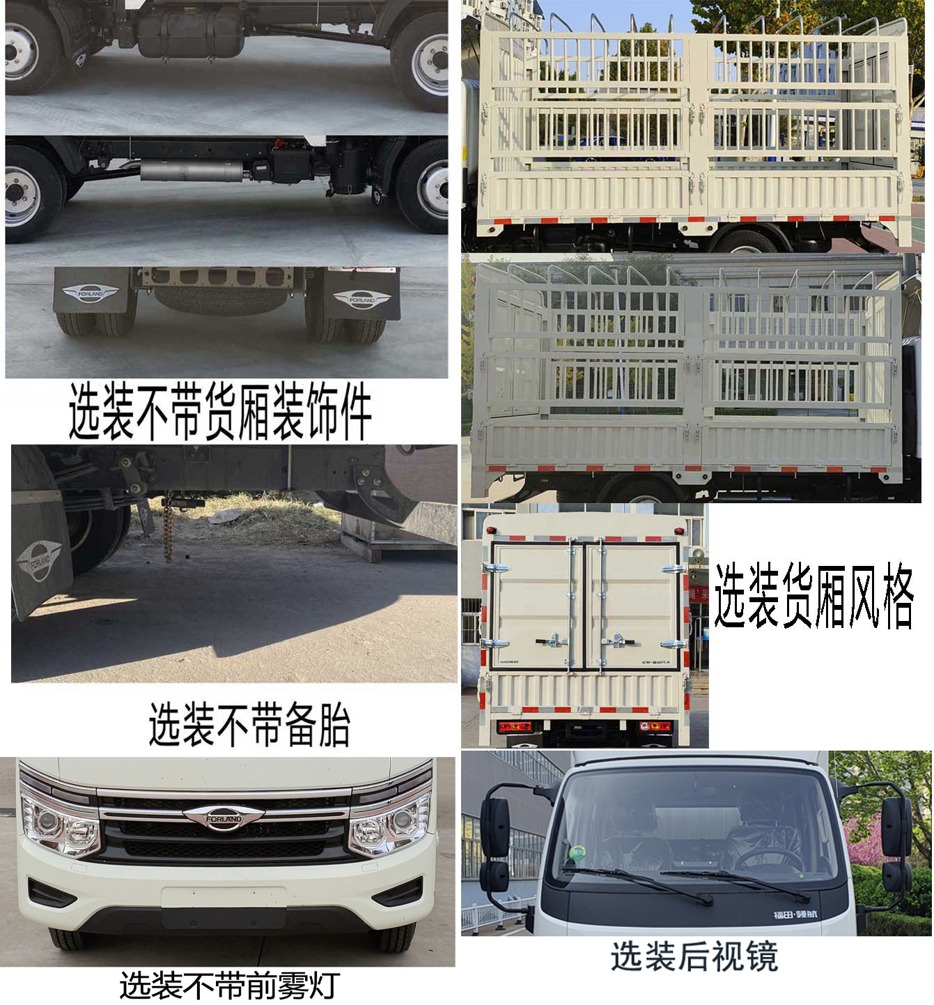 福田牌BJ5035CCY5JV5-24倉柵式運輸車公告圖片