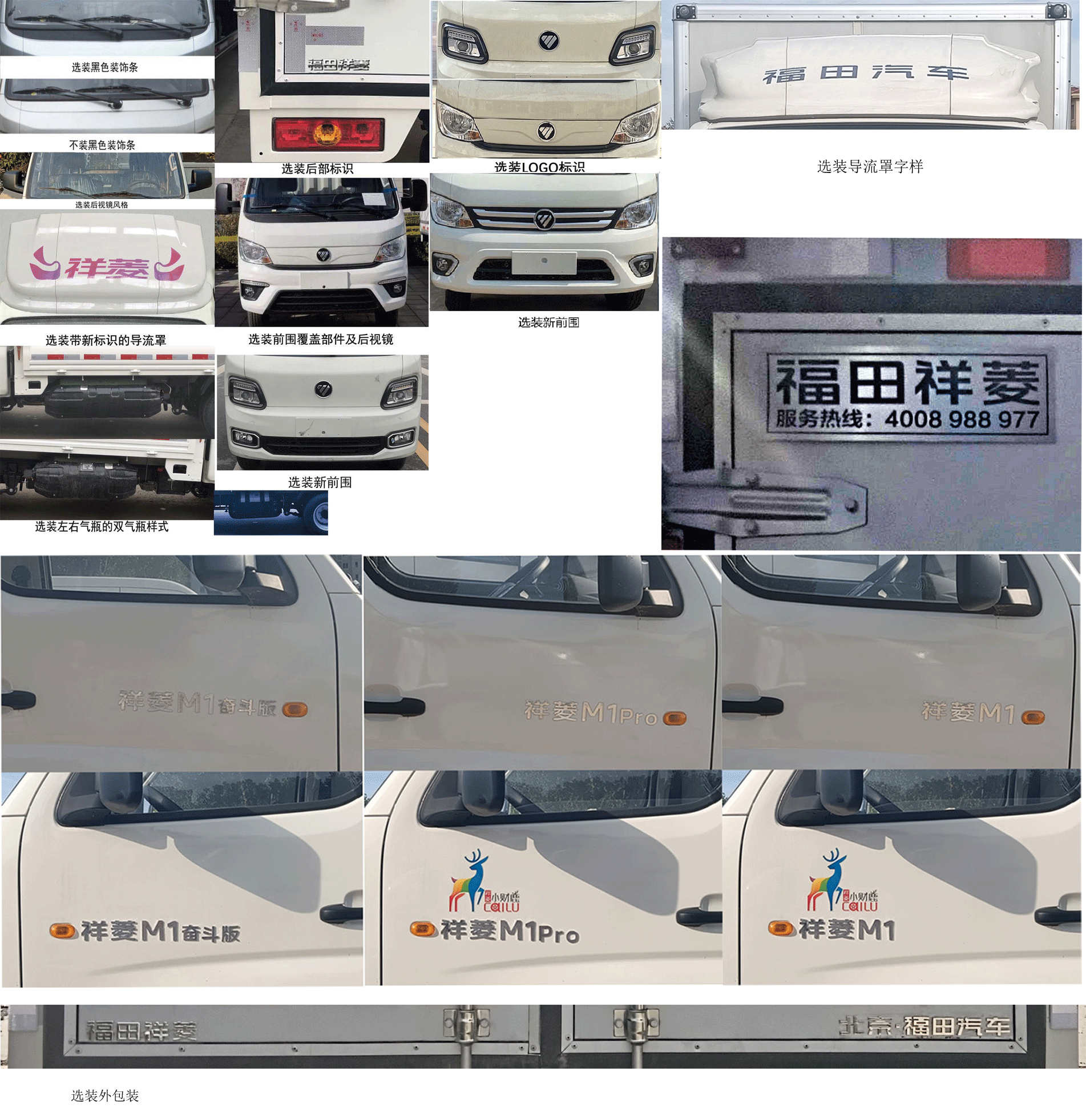 福田牌BJ5031XXY5PC4-11廂式運輸車公告圖片