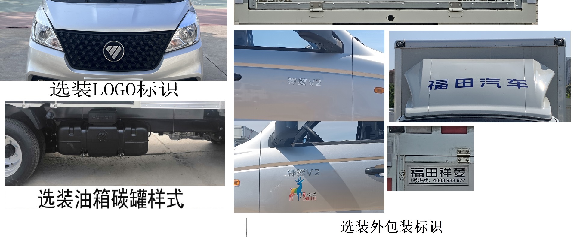 福田牌BJ5030XYK3JV7-62翼開(kāi)啟廂式車公告圖片