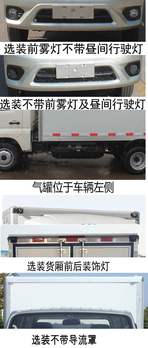 福田牌BJ5031XXY5JC4-11廂式運(yùn)輸車公告圖片