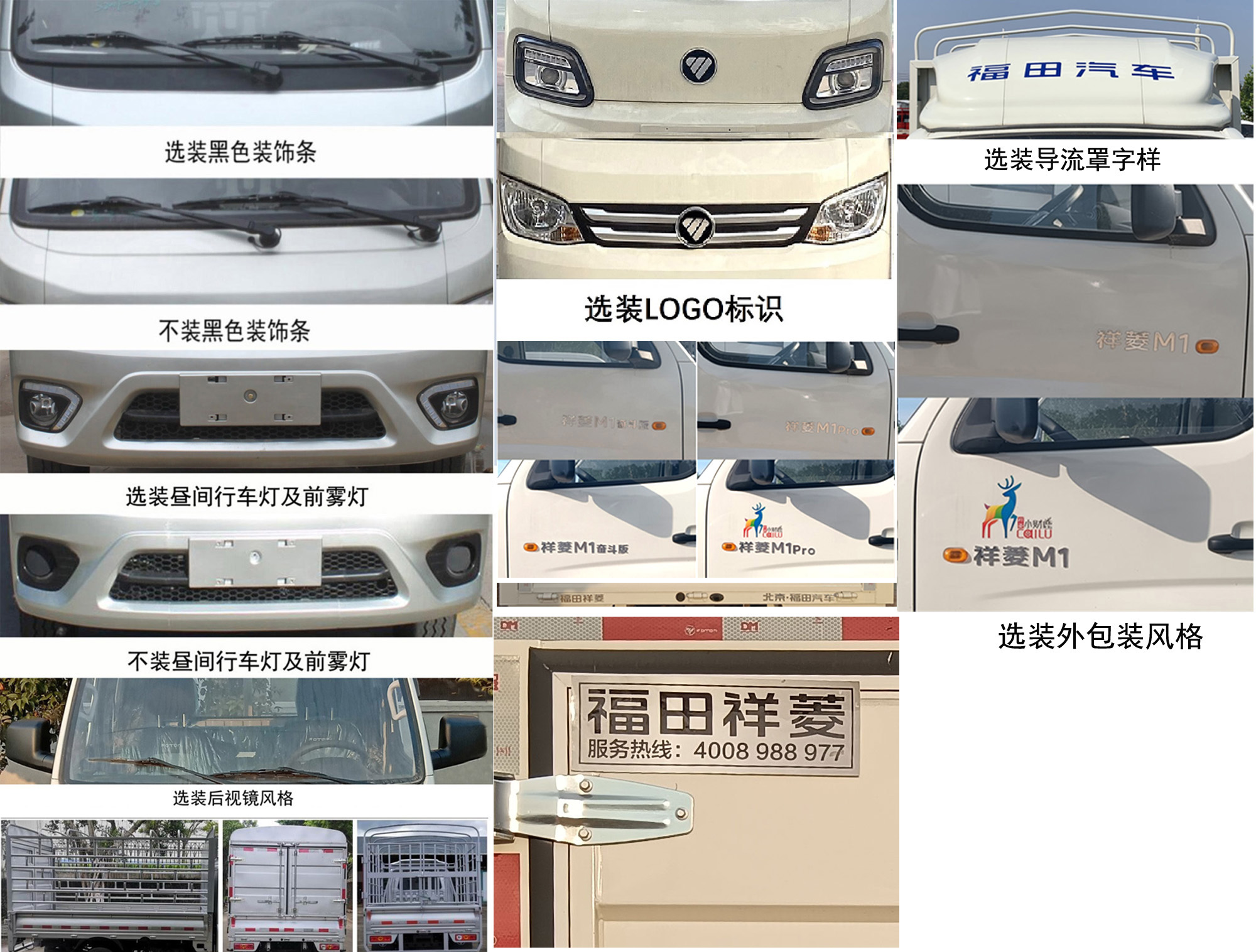 福田牌BJ5021CCY3PV3-12倉柵式運(yùn)輸車公告圖片