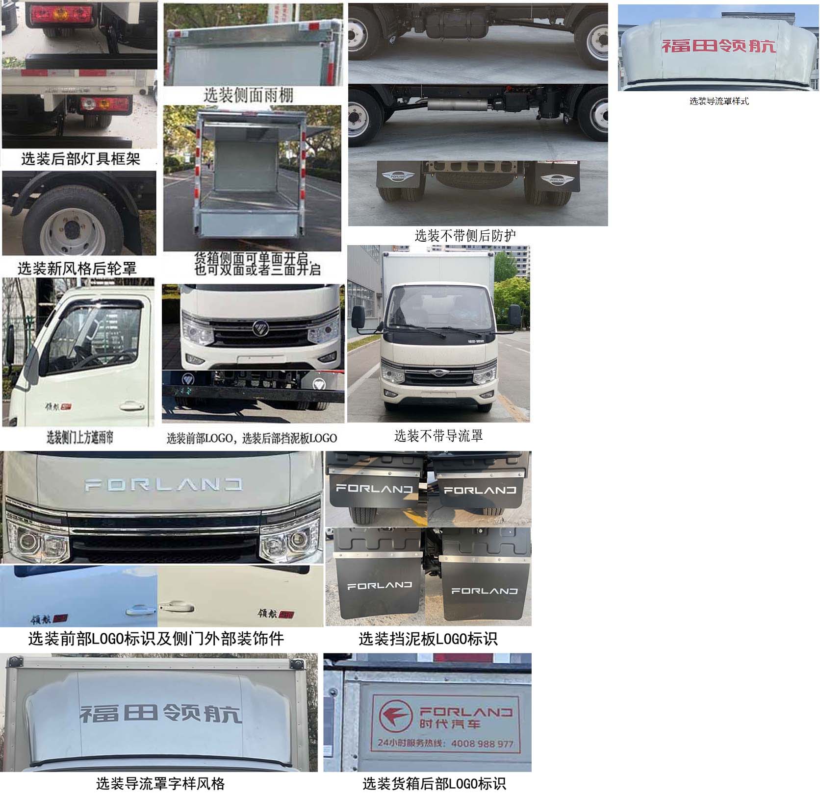 福田牌BJ5035XYK5JV7-12翼開(kāi)啟廂式車(chē)公告圖片