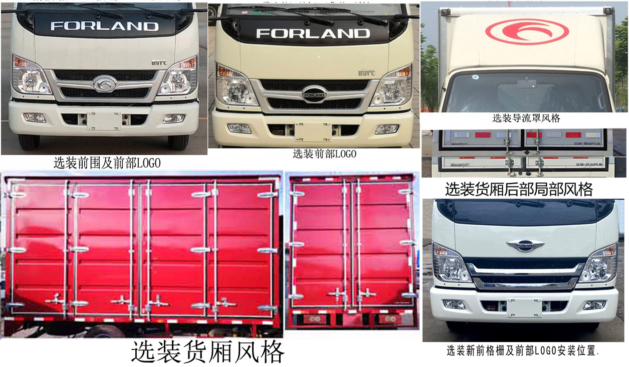 福田牌BJ5035XXY3JV3-63廂式運(yùn)輸車公告圖片