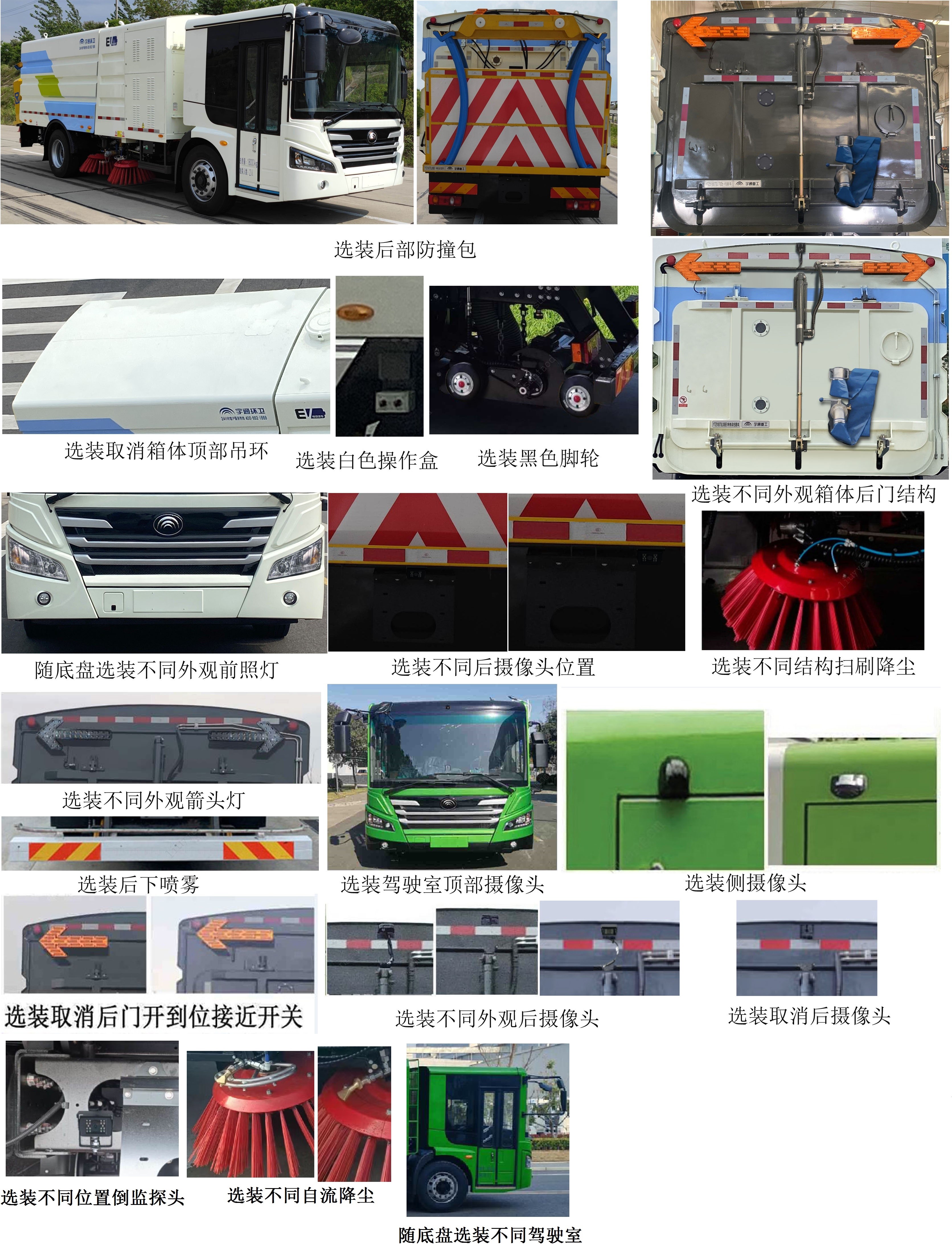 宇通牌YTZ5183TSLD0BEV純電動掃路車公告圖片